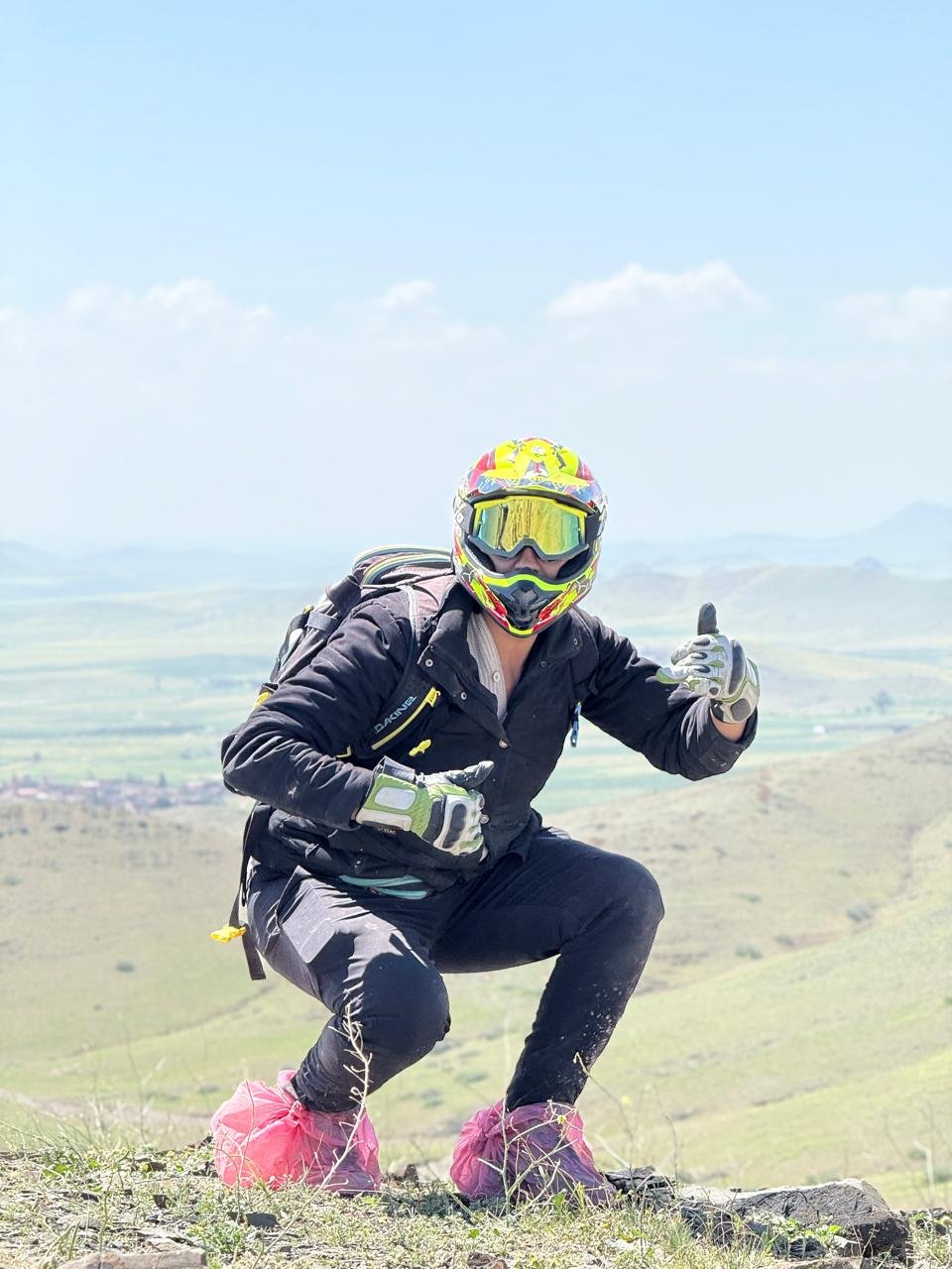 Quad Rider Summit Thumbs Up Marrakech